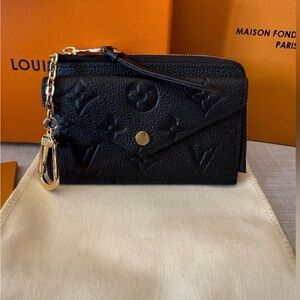 Louis Vuitton Black Monogram Keychain Wallet